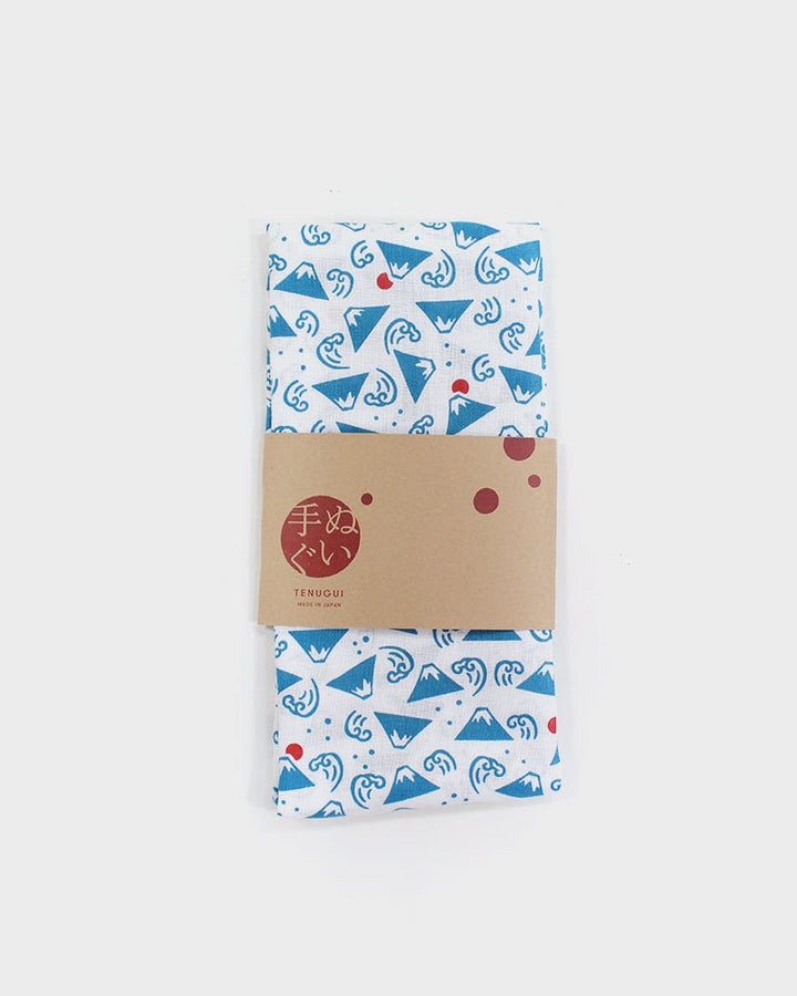 Tenugui, Classic, Komon, Mt. Fuji and Sun Pattern