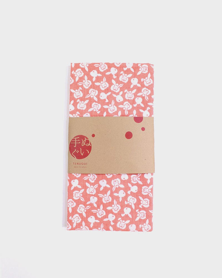 Tenugui, Classic, Komon, Pink Usagi
