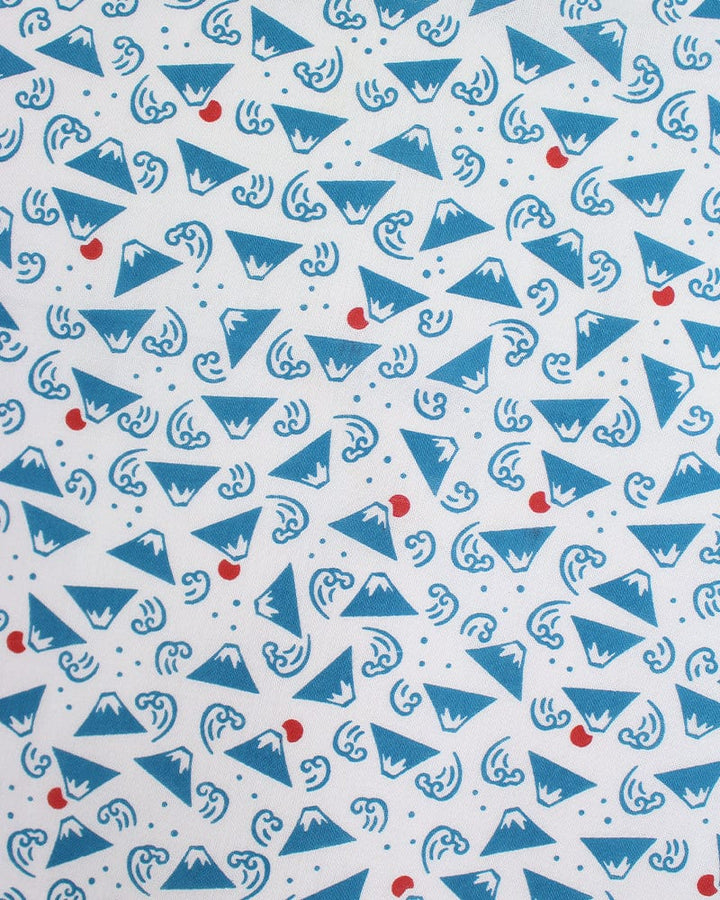 Tenugui, Classic, Komon, Mt. Fuji and Sun Pattern