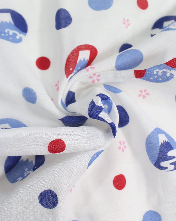 Tenugui, Double Gauze, Fukukoi, Mt. Fuji Circles