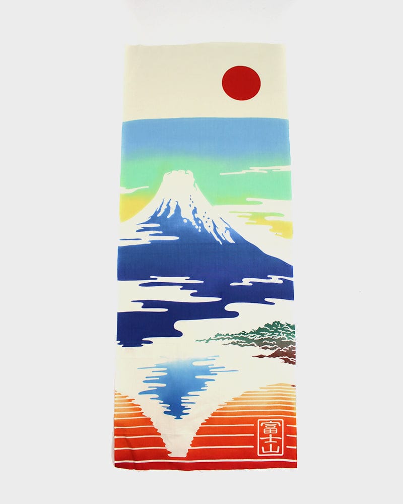 Tenugui, Chusen-Zome, Mt. Fuji Reflected