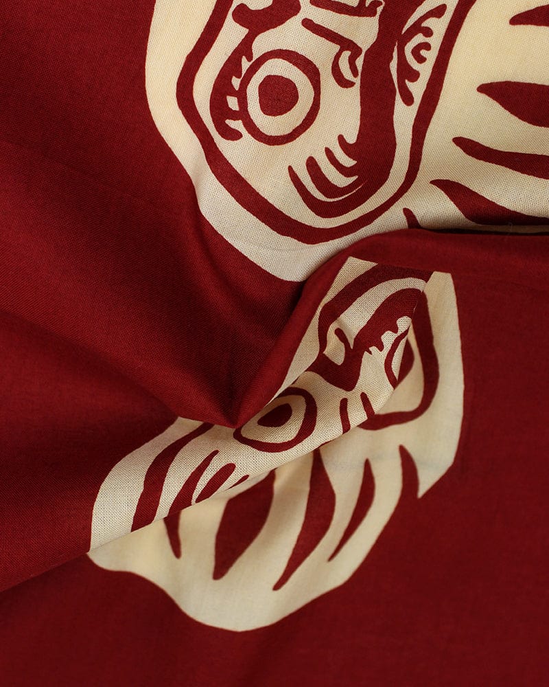 Tenugui, Chusen-Zome, Red Daruma