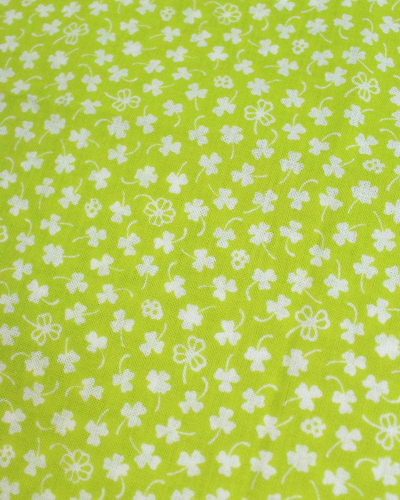 Tenugui, Classic, Komon, Green Clovers
