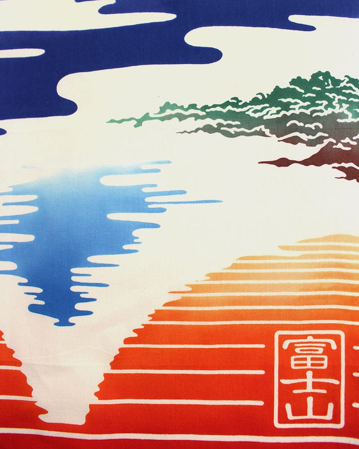 Tenugui, Chusen-Zome, Mt. Fuji Reflected