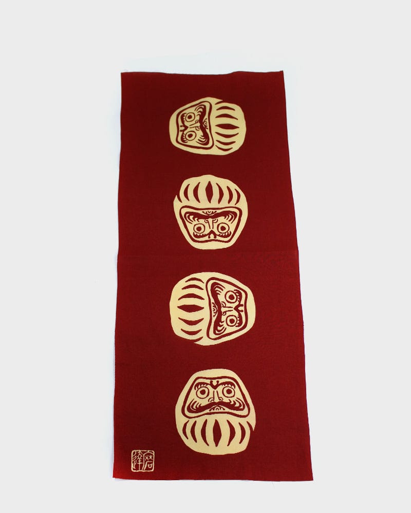 Tenugui, Chusen-Zome, Red Daruma