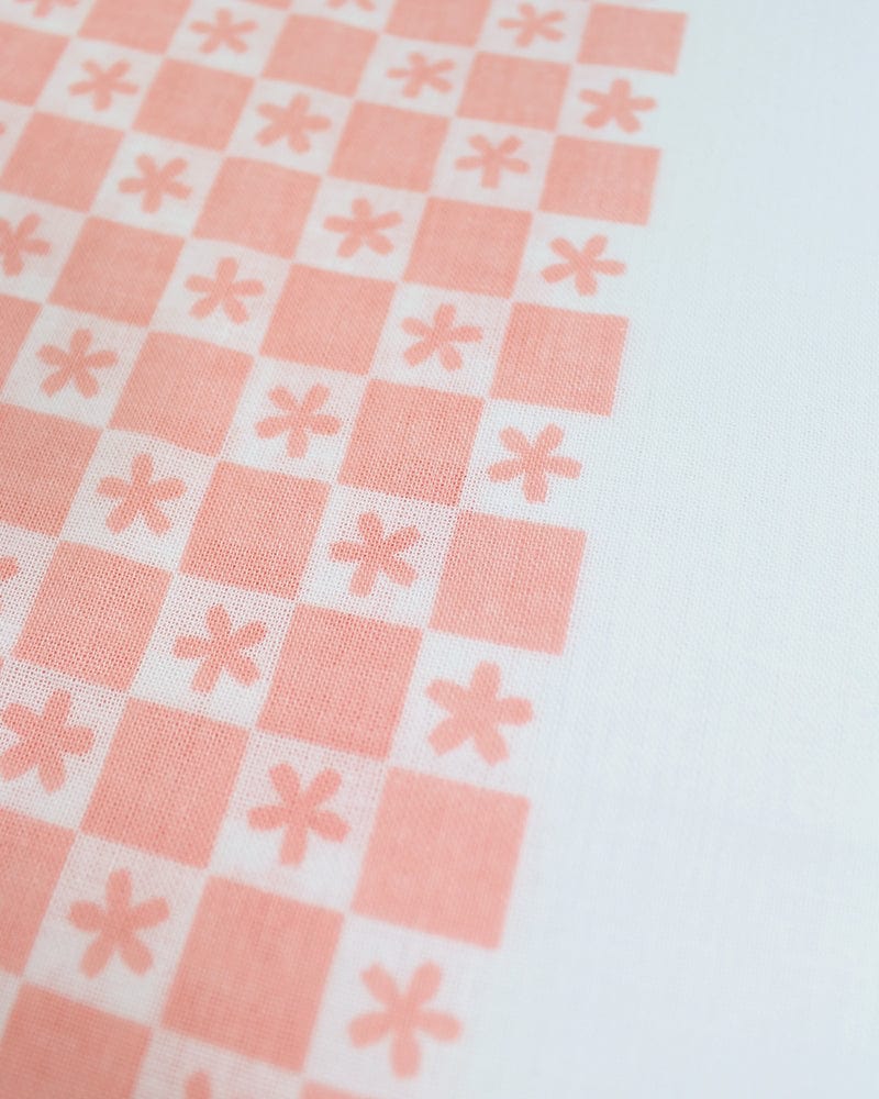 Tenugui, Classic, Komon, Sakura Within Checkers