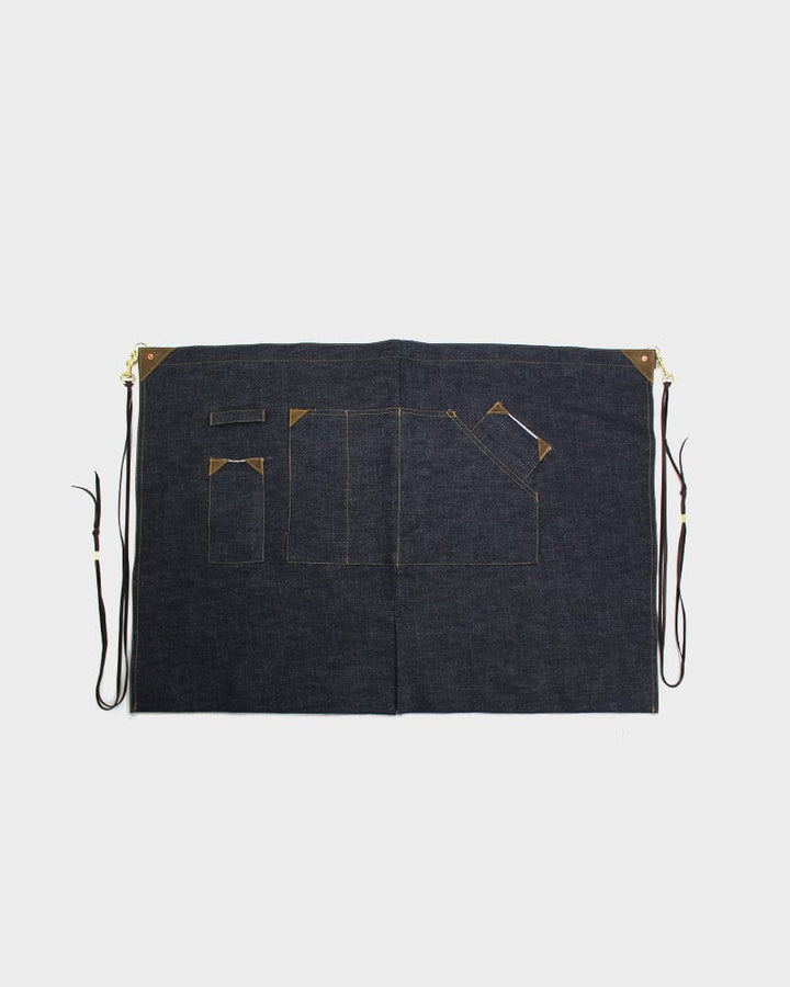 Kokoro Original Work Apron, Waist, Japanese Selvedge Denim, Indigo