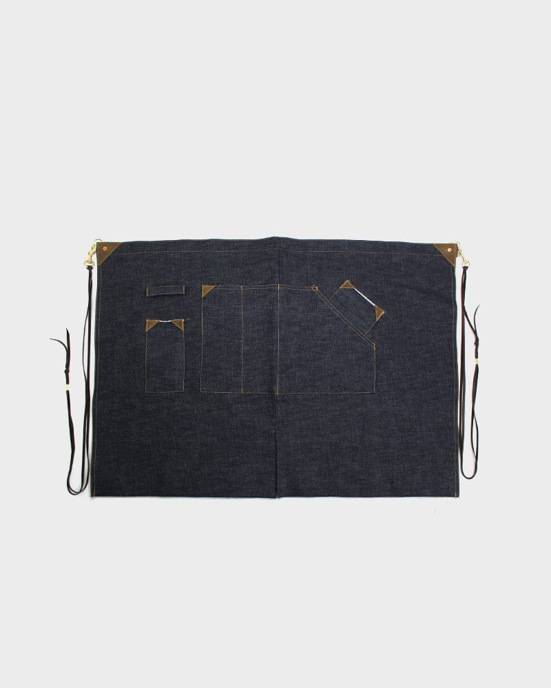 Kokoro Original Work Apron, Waist, Japanese Selvedge Denim, Indigo