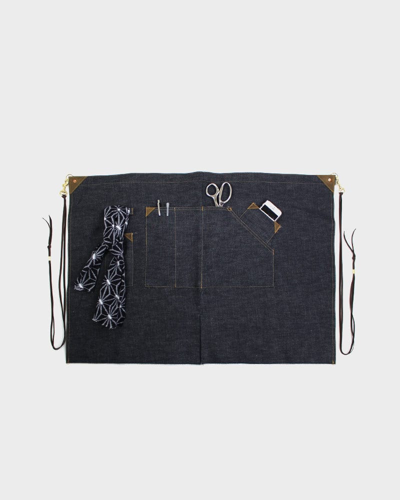 Kokoro Original Work Apron, Waist, Japanese Selvedge Denim, Indigo