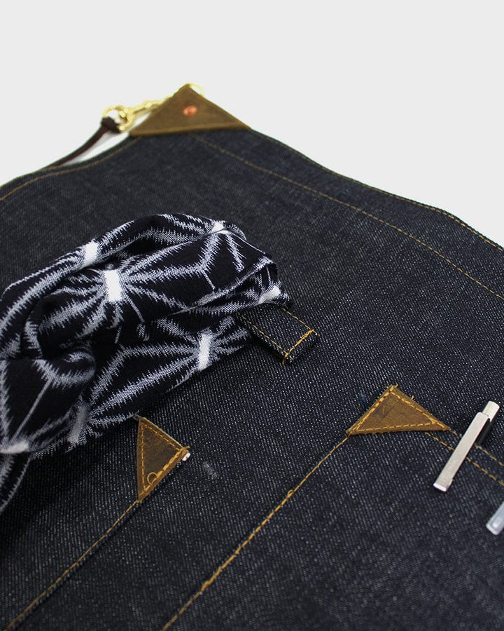 Kokoro Original Work Apron, Waist, Japanese Selvedge Denim, Indigo