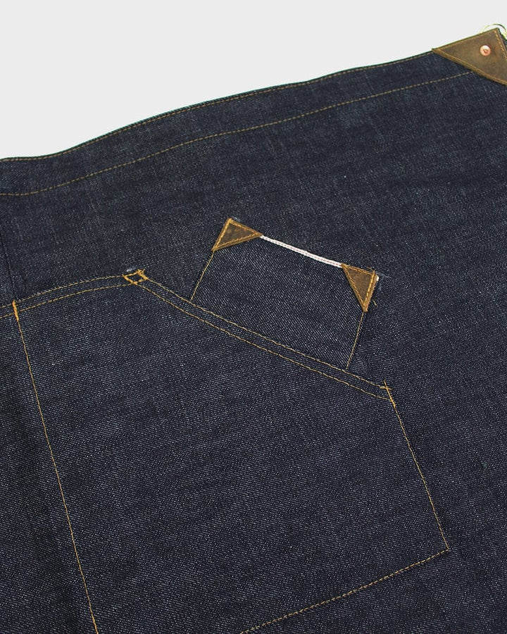 Kokoro Original Work Apron, Waist, Japanese Selvedge Denim, Indigo