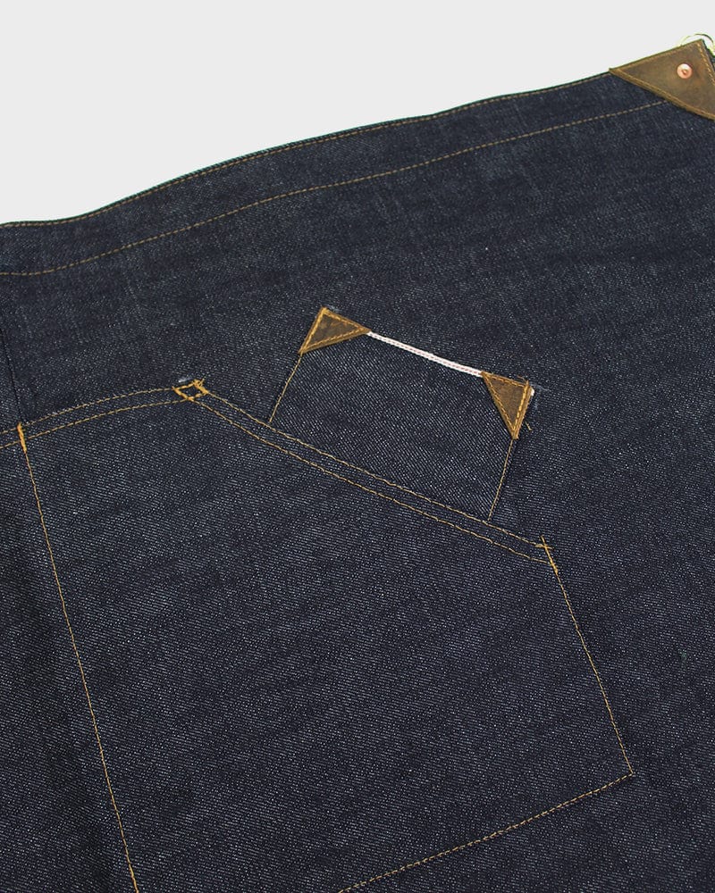 Kokoro Original Work Apron, Waist, Japanese Selvedge Denim, Indigo