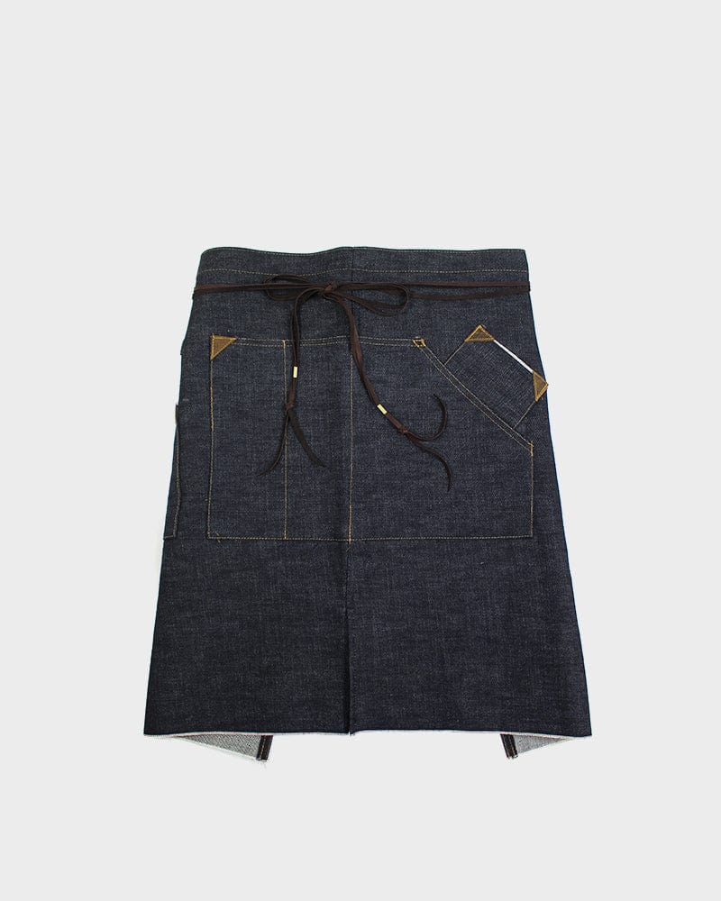 Kokoro Original Work Apron, Waist, Japanese Selvedge Denim, Indigo