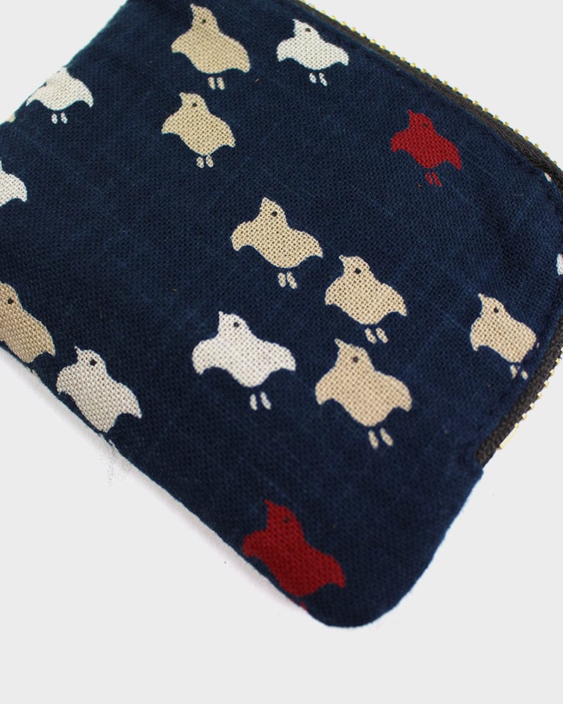 Kiriko Original, Zipper Wallet, Indigo Chidori