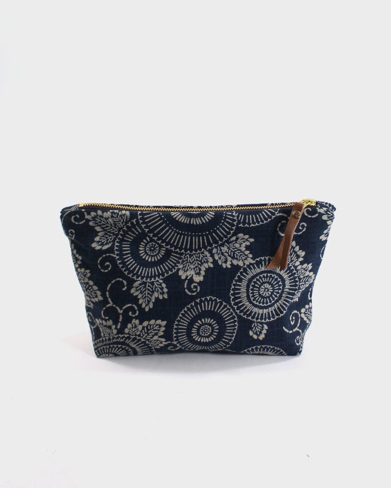 Kiriko Original Stand-up Pouch, Indigo Kiku