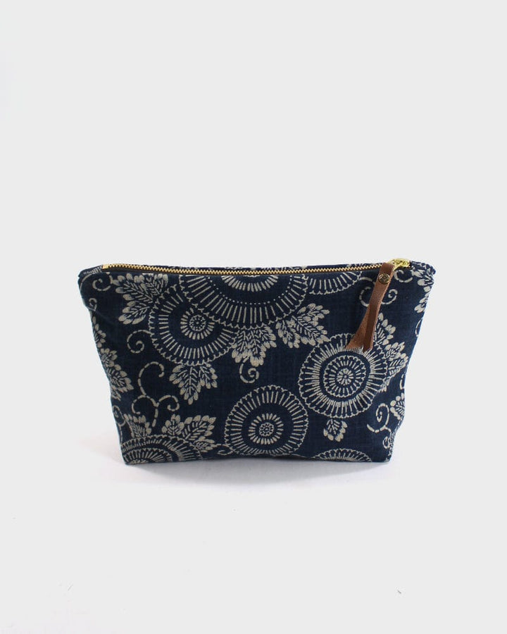 Kiriko Original Stand-up Pouch, Indigo Kiku