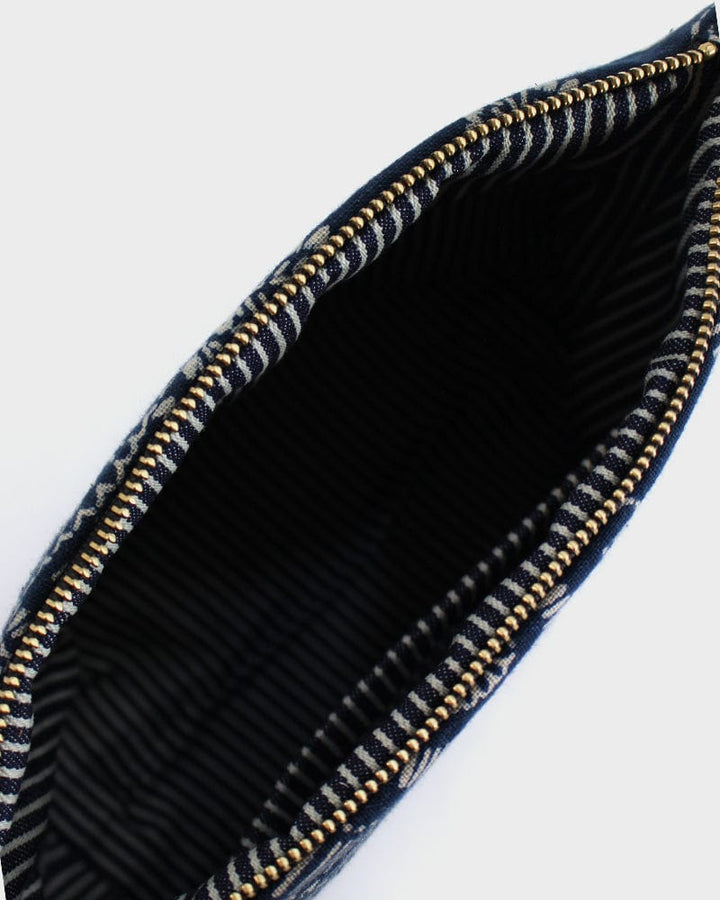 Kiriko Original Stand-up Pouch, Indigo Kiku