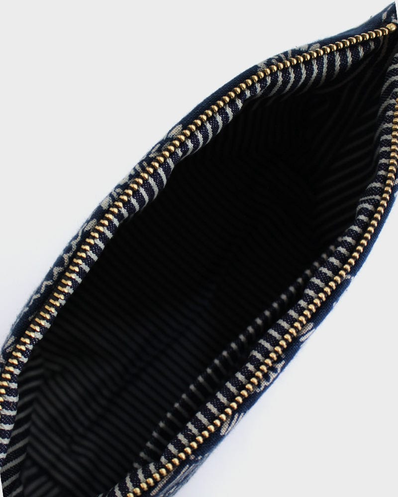 Kiriko Original Stand-up Pouch, Indigo Kiku