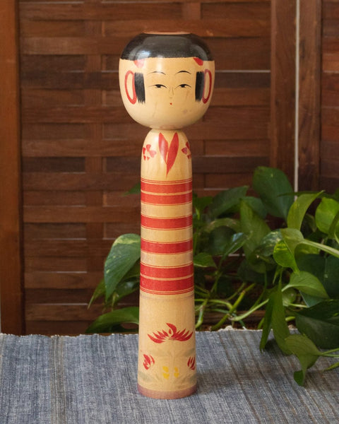 Vintage Handmade Kokeshi (こけし) Doll, 69 – Kiriko Made