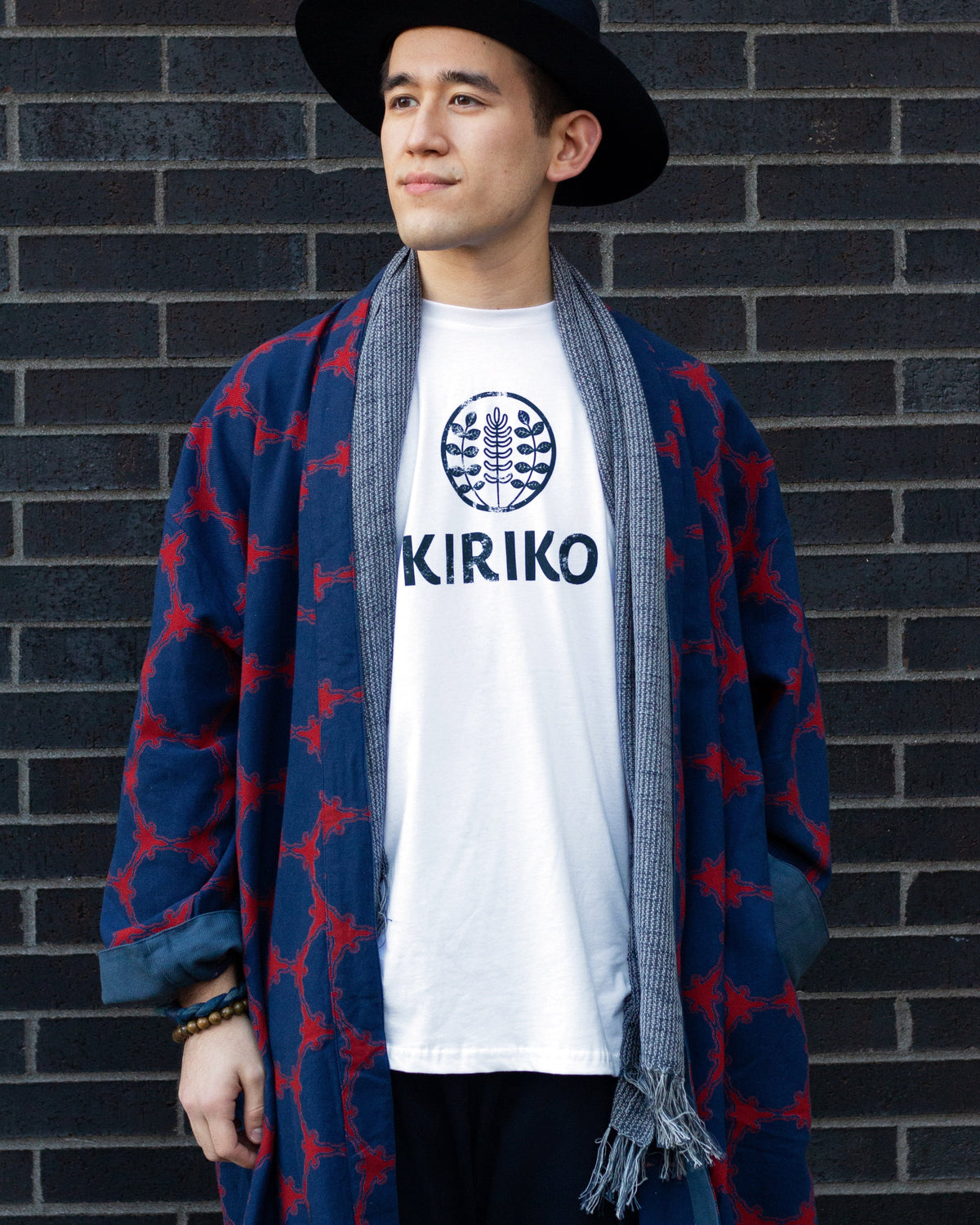 Kiriko Original Tee, 6oz Cotton, Printed Logo, Shiro