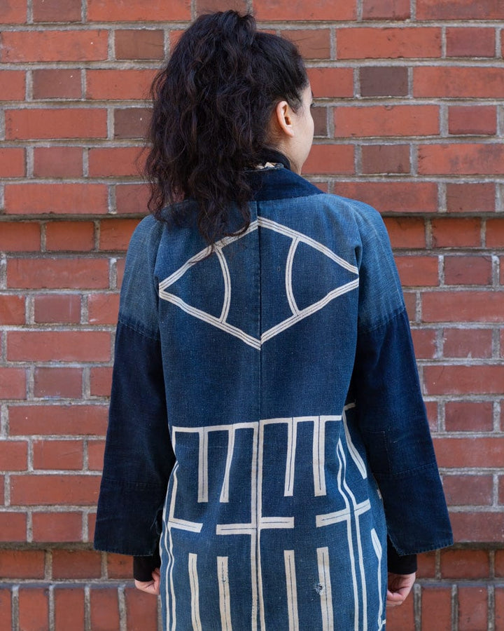 Vintage Happi Jacket, Noragi Style Sleeves with Kohaze Closure