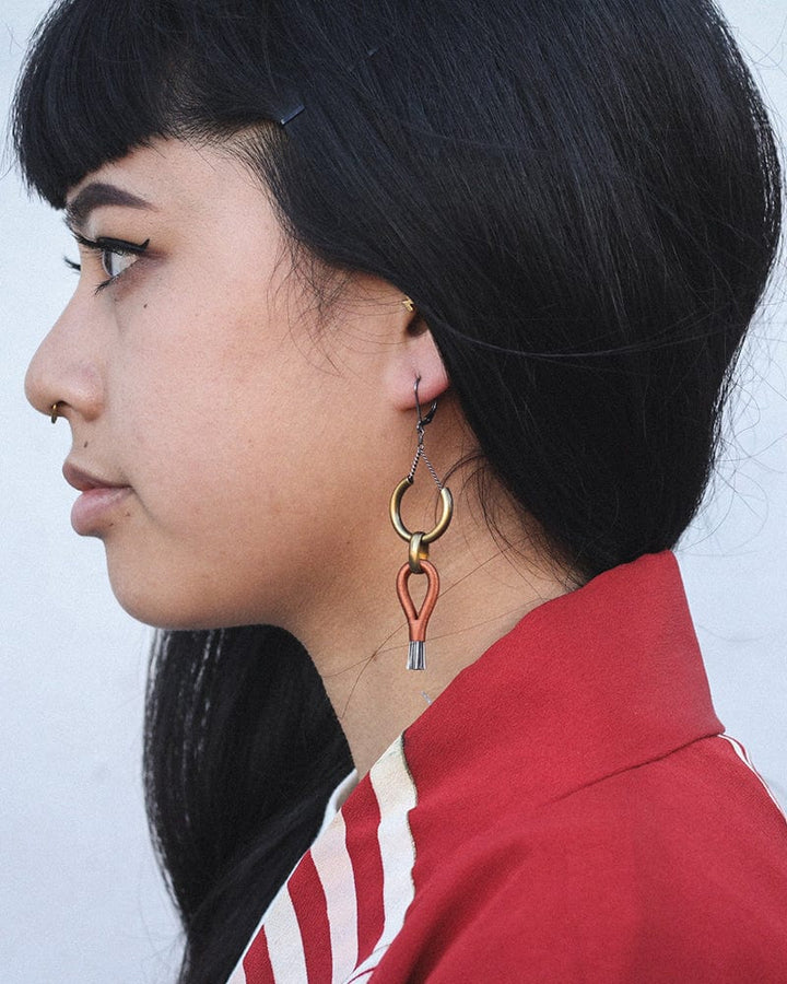 Boet, Earrings, Lux, Copper and Grey