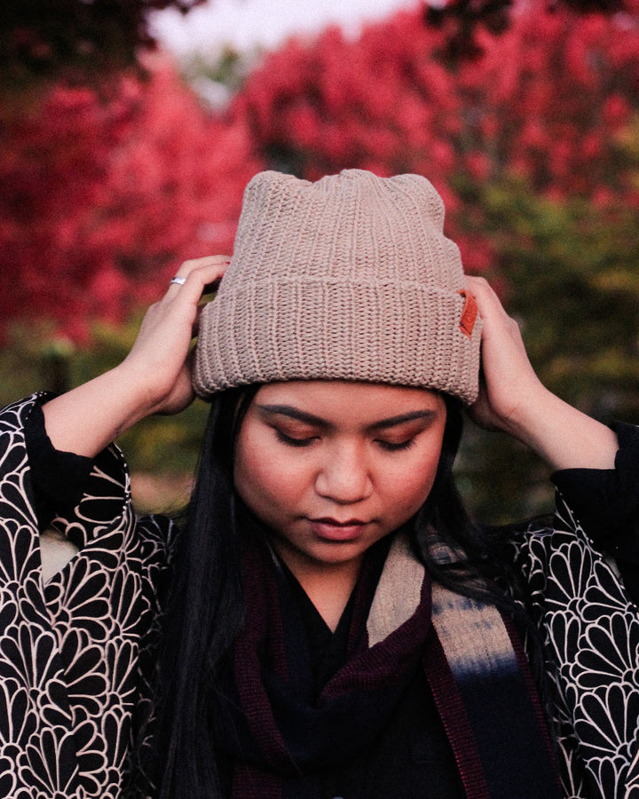 Kiriko Original Knit Cap, Tan