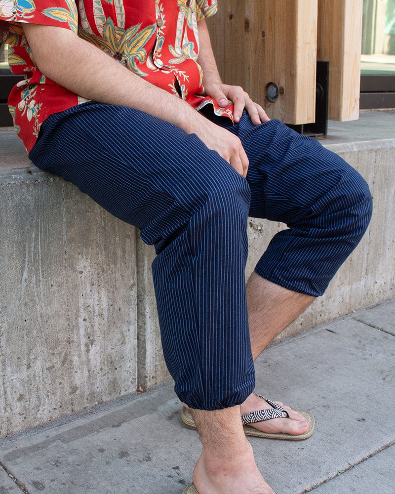 ToK Monpe Pants, Men's, Indigo with Blue Shima