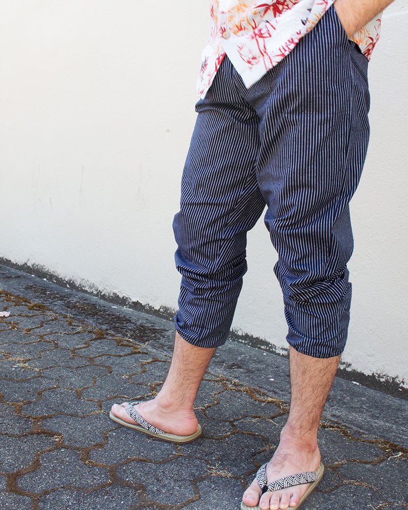 ToK Monpe Pants, Men's, Indigo with White Shima