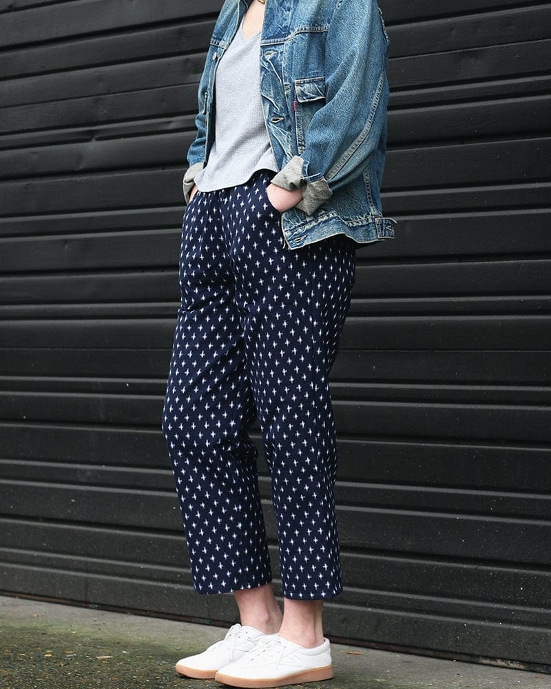 Pants Kasuri Indigo Jyuji