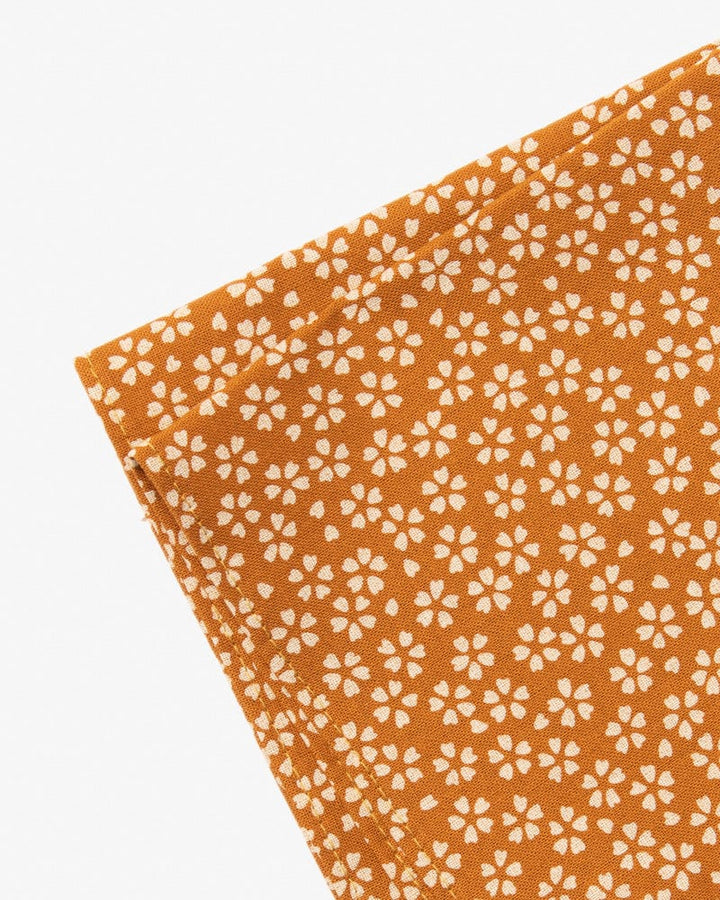 Kiriko Original Pocket Square, Orange Small Sakura