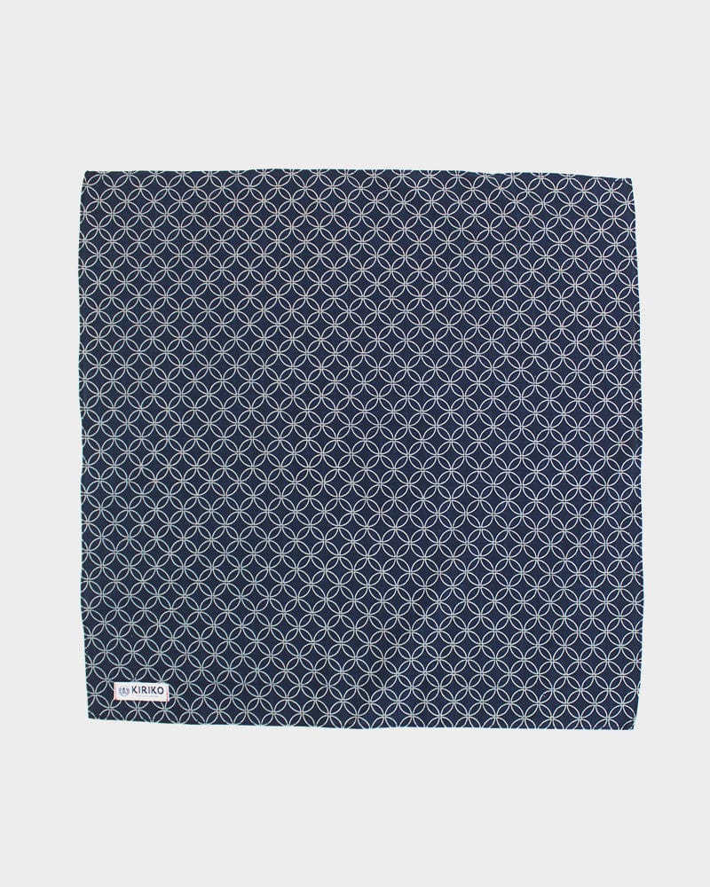 Kiriko Original Bandana, Classic, Indigo Shippou