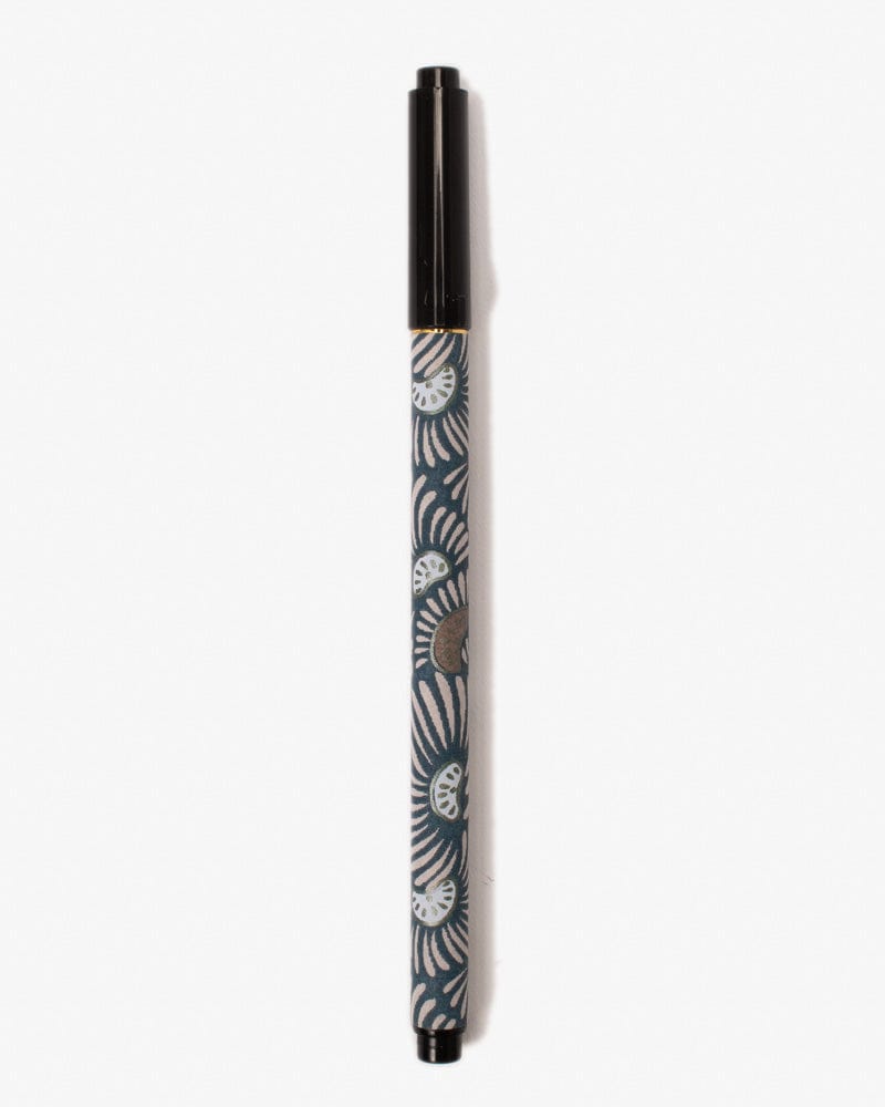 Shogado Calligraphy Brush Pen, Ginger Series, Flower Blue