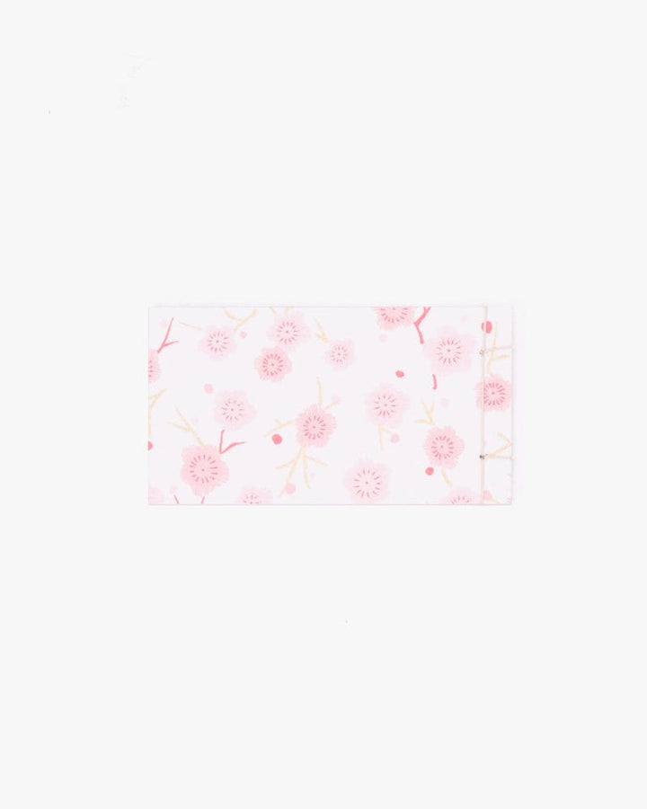 Shogado Memo Pad, Classic Series, Pink and White Ume