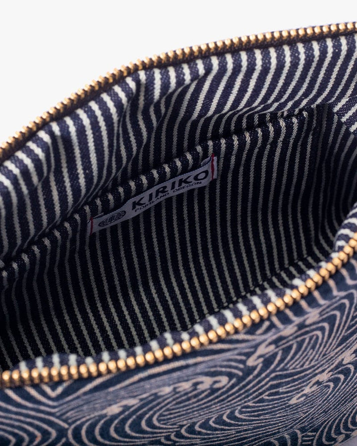 Kiriko Original Stand-Up Pouch, Indigo Nami