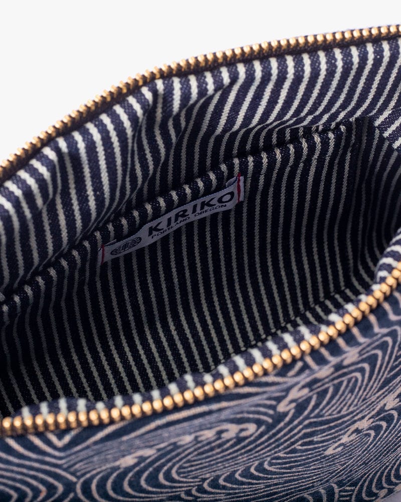 Kiriko Original Stand-Up Pouch, Indigo Nami