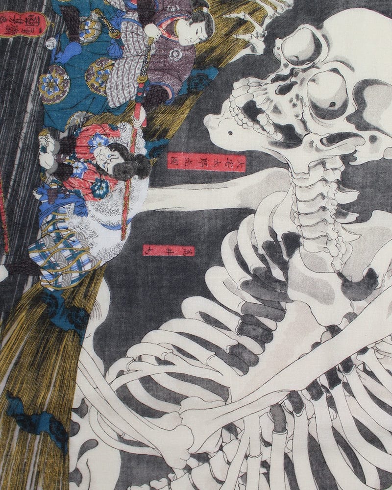 Tenugui, Double Gauze, Utagawa Kuniyoshi - Gasha Dokuro