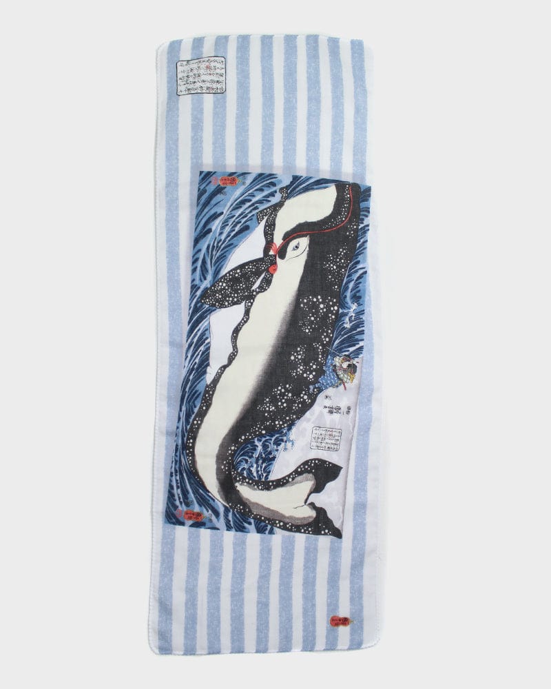 Tenugui, Double Gauze, Utagawa Kuniyoshi - Giant Whale