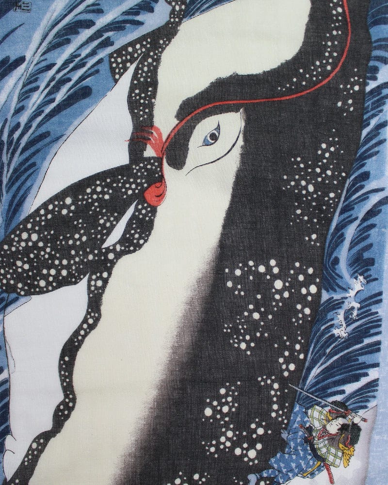 Tenugui, Double Gauze, Utagawa Kuniyoshi - Giant Whale