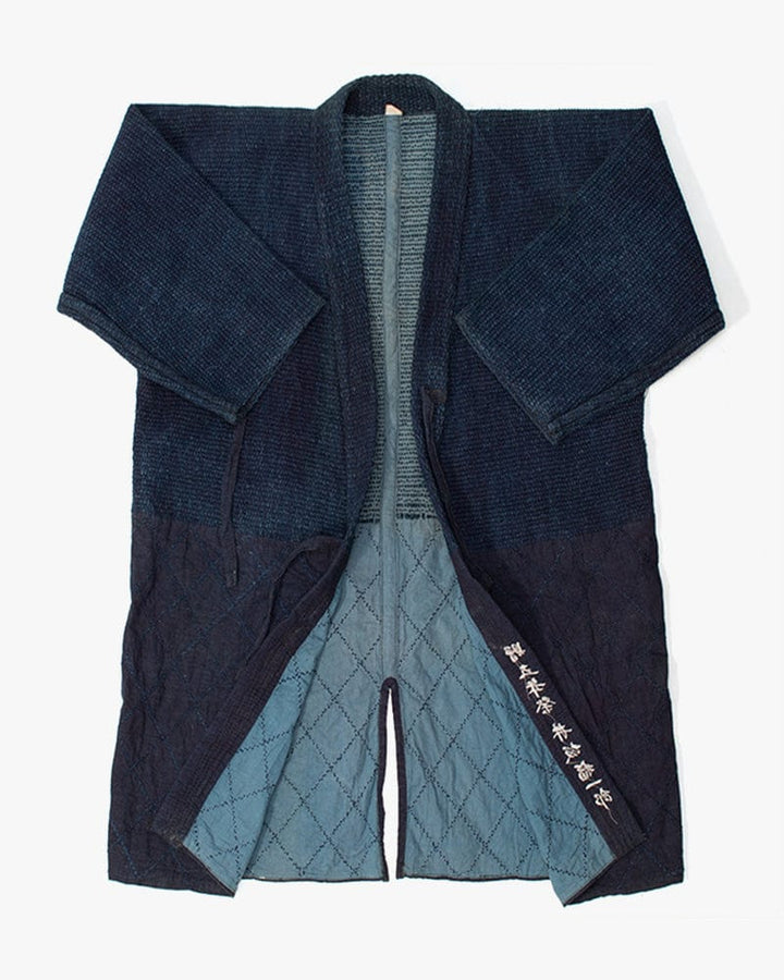 Vintage Dougi Jacket, Fully Hand Sashiko Stitched, Indigo, Isaka