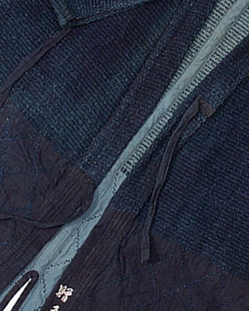 Vintage Dougi Jacket, Fully Hand Sashiko Stitched, Indigo, Isaka